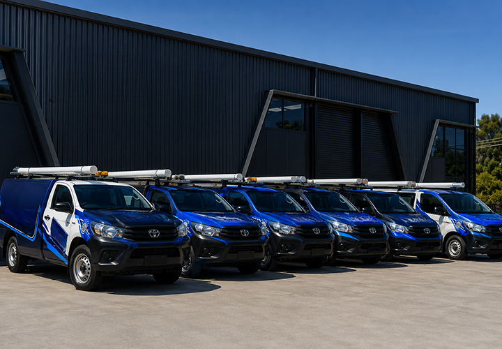 Fleet of Wareemba Blocked Drains plumbing vans