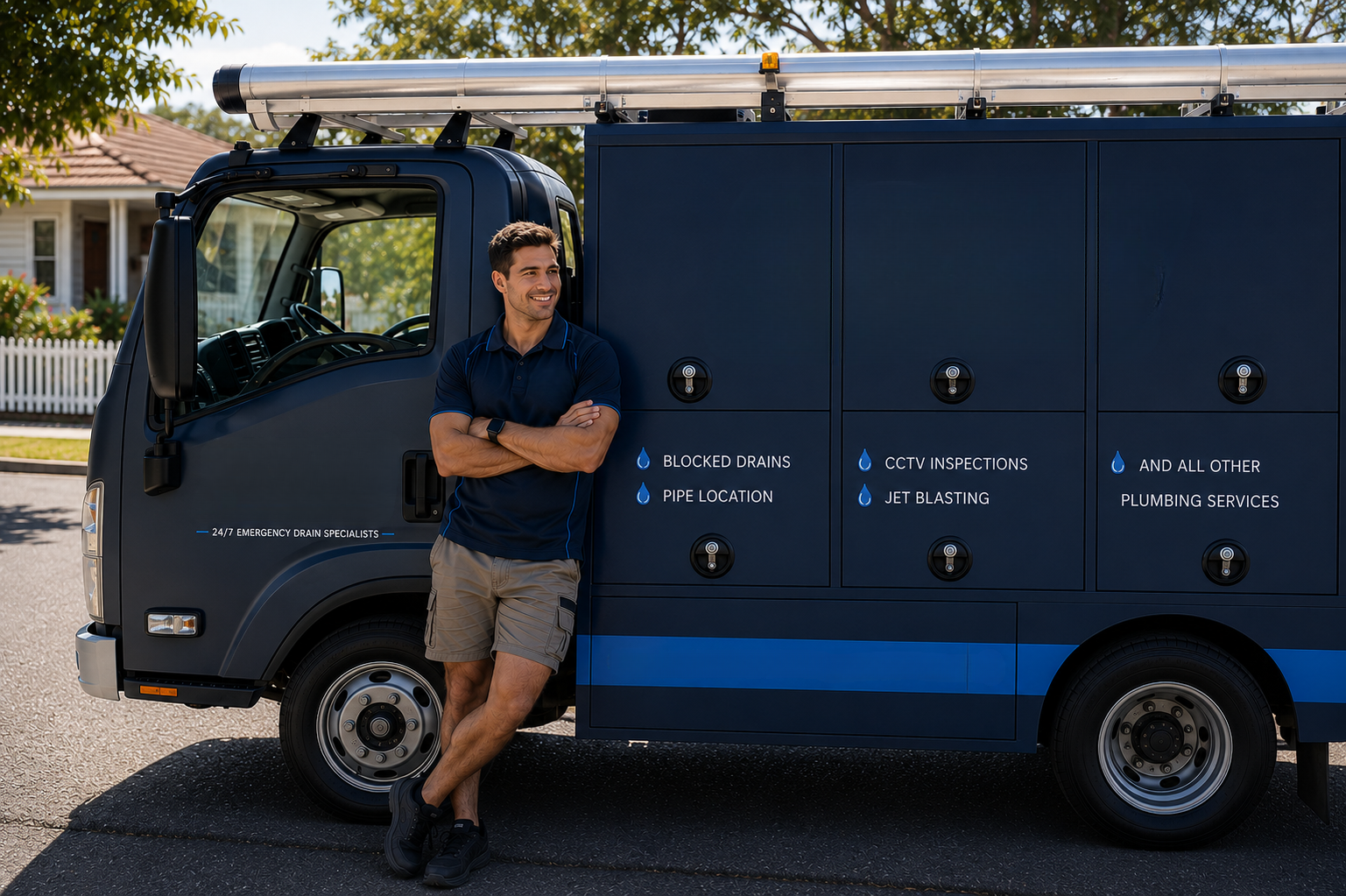Plumber with Wareemba Blocked Drains van